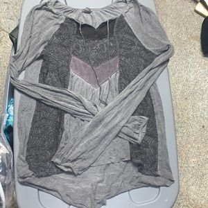 Gray top with detailing